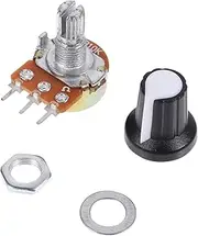 JECOMPRIS 3sets Rotary Potentiometer Knob Ohm Linear Taper Potentiometer Switch for Easy Voltage Adjustment 10pcs*3