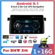 9" Android 9.1 1G+16G Car Radio GPS Navigation For BMW E46 Car Multimedia Player