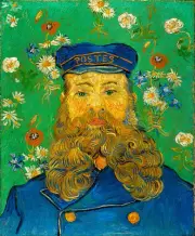 Vincent van Gogh - Portrait of Joseph Roul Painitng Canvas Print wall home Decor