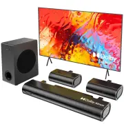 Hiwill A51 Dolby Atmos Soundbar 380W 5.1CH Soundbar with 5.25'' Subwoofer 2 Rear Speakers Wired Surround Sound System eA