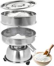 110V Stainless Steel 300Mm/40 Mesh Electric Vibrating Sieve Machine Sifters for