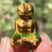 Top Natural Tiger’s Eye Aliens skull Quartz crystal skull Reiki Healing 1PC