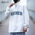 IELGY 男士半拉鍊套頭衫美式情侶毛衣