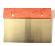 Chef Inox Wood And Stainless Steel Dough Scraper