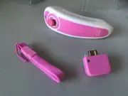 NEW Wireless Controller Gaming Nunchuk For Nintendo Wii & Wii U - Pink & White