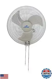 iLiving Glow Oscillating Wall Mount Fan with Adjustable Tilt, 18-inch, 3 Spee