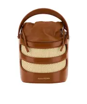 Alexander McQueen The Rise Drawstring Bucket Bag One size Brown