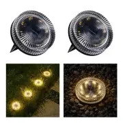 Glass Solar Ground Lights with Ray Style, Modular-Design Waterproof In-Ground...