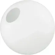 KastLite 18" White Acrylic Lamp Post Globe with 5.25" Neckless Opening