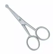 Scissors Curved Mustache Nose Hair w/ Safety Tips US FAST FREE SHIPPING