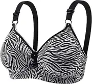 [Generic] Sports Bra Women Women Sexy Lace Back Button Shaping Cup Adjustable Shoulder Strap Large Size Underwire Bra Womens Running Bra