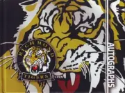 RICHMOND TIGERS AFL TEAM PLAYERS BLANK AUTOGRAPH HARDCOVER BOOK 52 PAGES