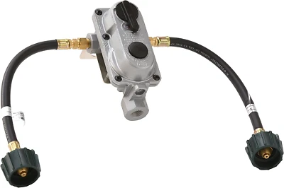 2-Stage Auto Changeover LP Propane Gas Regulator with Two 12 Inch Pigtails