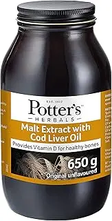 Potters Malt Extract and Cod Liver Oil 650 g