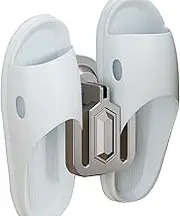 Shoe Wall Bracket, No Punch Slipper Hook Storage Rack - Slippers Drain Shelf Suction Cup Hanger Indoor Indoor for Bedroom, Washroom, Hotel, Balcony