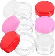 ULTECHNOVO Wide Mouth Jar Travel Toiletries Bottles Set 6pcs Refillable Small Storage Containers