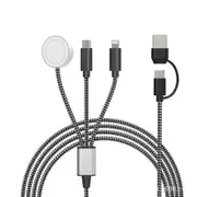 1 Pack Travel Essentials 3in2 Multi Fast Charging Cable for iPhone Apple Watch Charger Series X Portable TypeC Lightning Cable