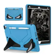 Nevenka Tablet Case Kids Friendly with Pencil Holder for iPad 11 2020/2021/2022-LightBlue