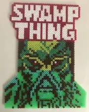 Swamp Thing Swampy Marvel Comics Perler Bead Art Handmade Crafted 11"x8.75"