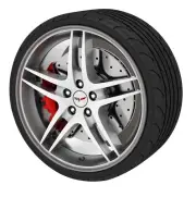 Rimblades Alloy Wheel Rim Protector Trim Strips for C6 and C7 Corvette - Silver