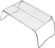 Toddmomy Versatile Folding Campfire Grill Portable BBQ Rack Metal Grill for Camping Parties