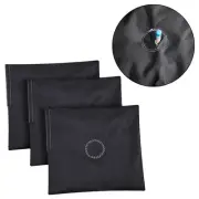 3x Sandbag Black Convenient Canvas Weight Bag for Tent Gazebos Fishing Chair