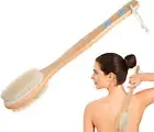 Body Brush Back Scrubber for Shower Exfoliating Body Scrubber with Soft and Stif