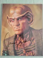 ARMIN SHIMERMAN Signed 8X10 Color "Star Trek - Quark" Photo Card #1