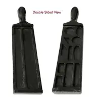 Cast Iron Ingot Double Sided Mold Gold Silver Crucible Melting Casting 240mm