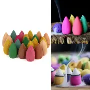 20pcs/Bag Colorful Incense Cones For Backflow Tower Accessories IncenodB-wq