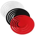 Removable Wall Art TV Background Mural Round Decals 3D Circles Wall Stickers