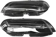 CLZCNQLX Headlight Lens Plastic Cover Replacement Compatible for B-MW X5 E53 2004-2006 2pcs Headlamp Cover Right+Left Halogen Xenon Headlights