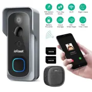 ieGeek 2K Doorbell Camera Wireless Outdoor WiFi Video Doorbell Battery Operated