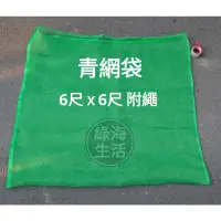 在飛比找蝦皮購物優惠-【綠海生活】附發票 16目 青網袋 6尺*6尺 網袋 綠網袋