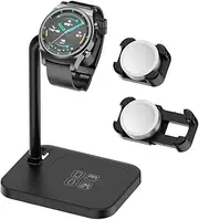 AODUKE Universal Smart Watch Charging Base Stand for Apple/Google/Huawei/Garmin/Pixel/Diesel/Fossil/Fitbit/Skagen/Michael/Samsung Galaxy Watch Charger Station Holder Dock Bracket(02S-B)