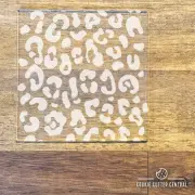 Cheetah Print Pattern Plate Acrylic Debosser - 10cm Square