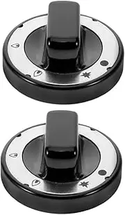 CIMAXIC 2pcs Heat Resistant Red Knobs for Gas Grills and Cooktops Stylish Non Slip Design Fit for Commercial Kitchen Appliances Durable and High Temperature Resistant