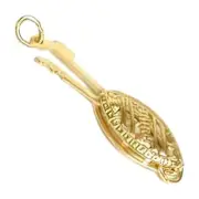 14K Gold Pearl Clasps Filigree Beading Stringing Part 13 x 5.5mm