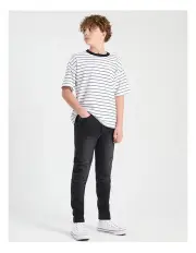 [Bauhaus] Pull On Knit Jean in Black