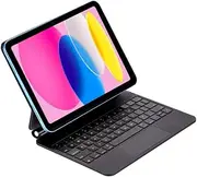 Magic Trackpad Keyboard for iPad A16 (2025) / iPad 11th Generation 11 inch, Magnetic Back, Folio Stand, 7-Color Backlit Keyboard, Multi-Touch, Rechargeable, BT Wireless (Black)