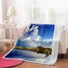 Sky Cloud Money Leopard Animal 3D Warm Plush Fleece Blanket Picnic Sofa Couch