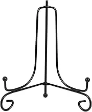 Alvinlite Iron Display Stand,1 Pcs Black Iron Plate Display Photo Holder Stand, Iron Easel Stands for Displaying Plates Picture Book(6 Inch)
