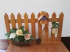 Spring Mini Picket Fence with Festive Decorations Accessory For Byers Choice