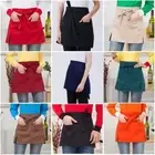 Dacron Half Apron Kitchen Waist Aprons Short Half Waist Apron Women Men