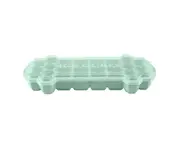 Silicone Ice Tray Mould with Lid 26 Grids Storage Box DIY Baby Food Pudding Mold-Green