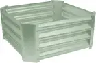 Square Raised Garden Bed - 60Cm X 60Cm - Green - Galvanised Steel Planter Box fo