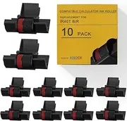 [BOEDCN] 10 Pack Compatible IR40t Calculator Ink Roller Replacement for Casio hr-100tm Ink Ribbon Compatible with Casio HR-100TM HR-150TM HR-170RC Canon P23-dhv Sharp EL-1801V, Individually Sealed, B/R