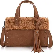 [Montana West] Wrangler Fringe Top-Handle Bag Purse for Women Western Crossbody Satchel Handbags