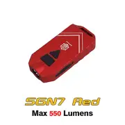 Mecarmy SGN7 550 Lumens Mini Rechargeable Flashlight Torch - Red