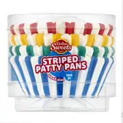Dollar Sweets Striped Party Pans Small Assorted 100 pack